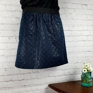 Ann Taylor Beautiful Blue Metallic Skirt